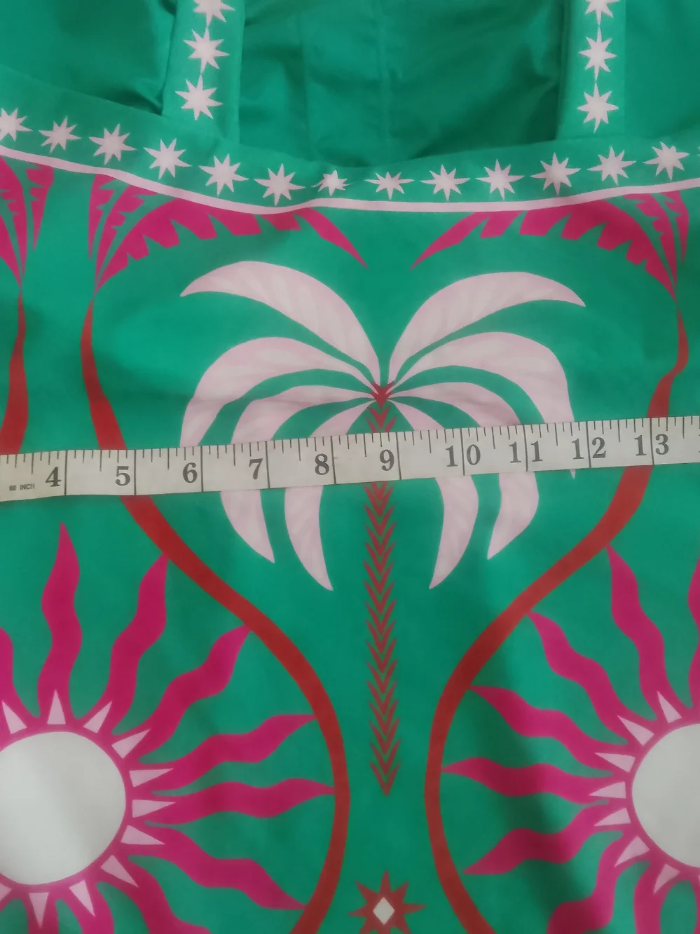 Beach Riot Green Tank with Pink and White Tropical Print Anthropologie - Picture 6 of 6